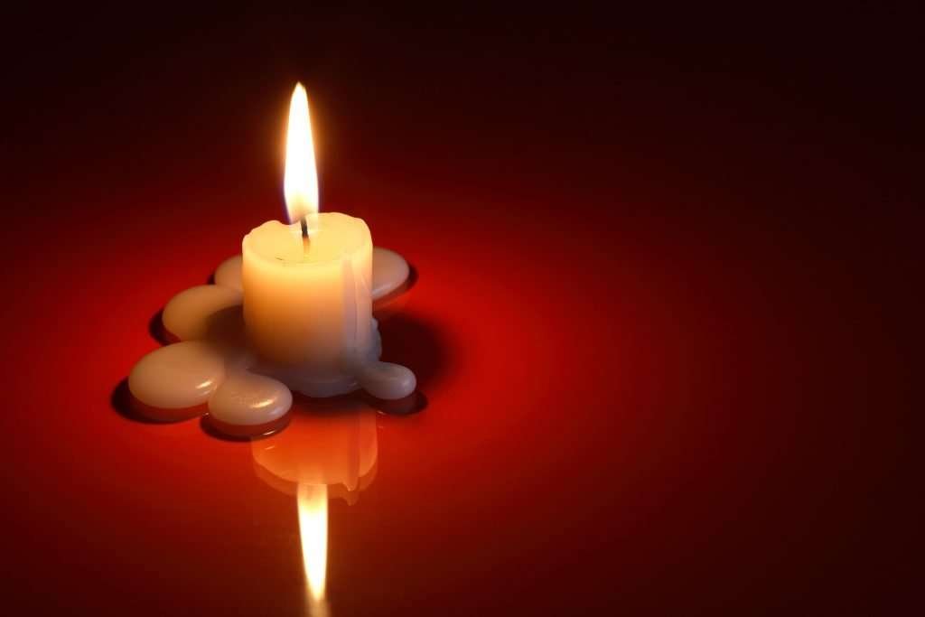 Candle On Dark