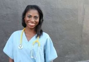 female healthcare worker