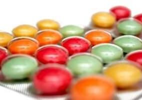 pills isolated on the white background